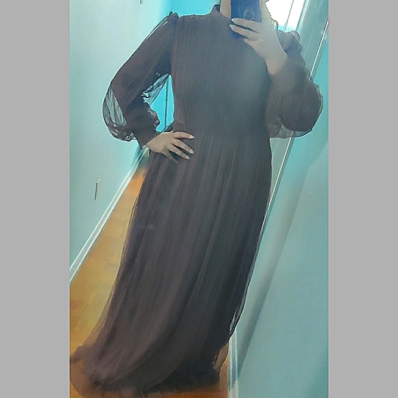 Long sleeve modest hijabi gown evening dress - Picture 3 of 3